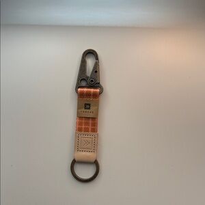 Thread Orange and Tan Key Holder